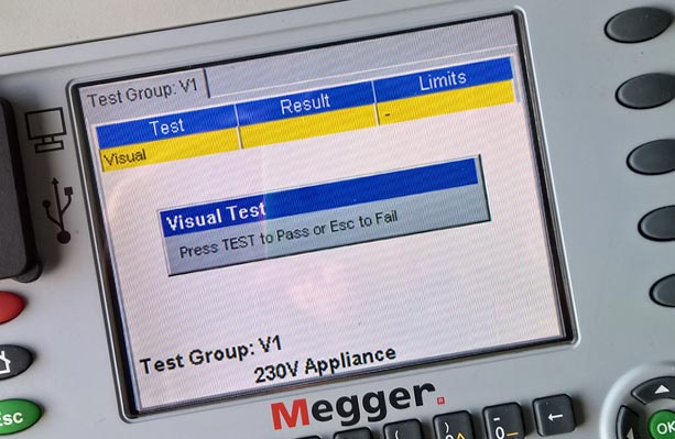 Megger PAT 410 / 420 / 450 Visual PAT Test Data